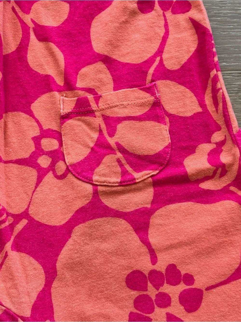 Gymboree Baby Floral Romper Jumpsuit Pink Orange 18-24 Months Tropical One Piece